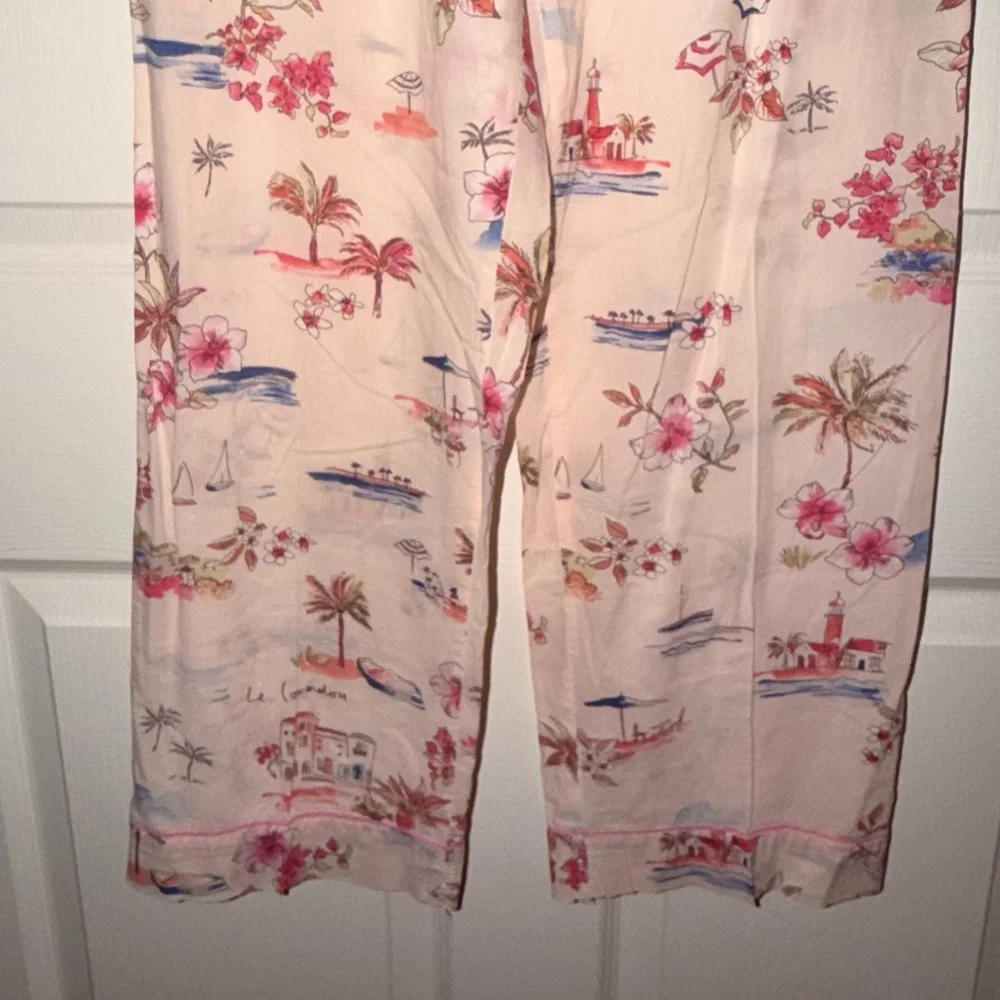 PJ Salvage Pajama Set Size S Pink Beach Print 2PC Sleep & Lounge - Picture 9 of 13
